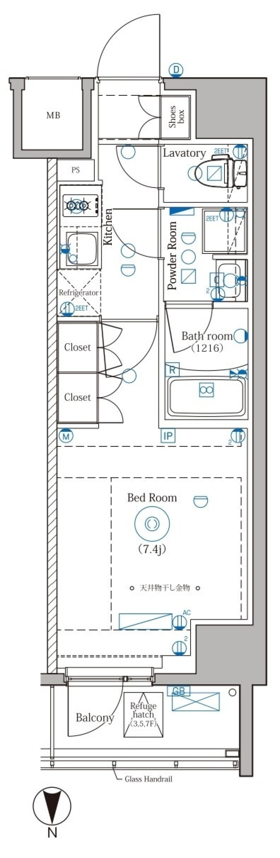 DIPS野方RESIDENCE　701号室［ペット可］の間取り図