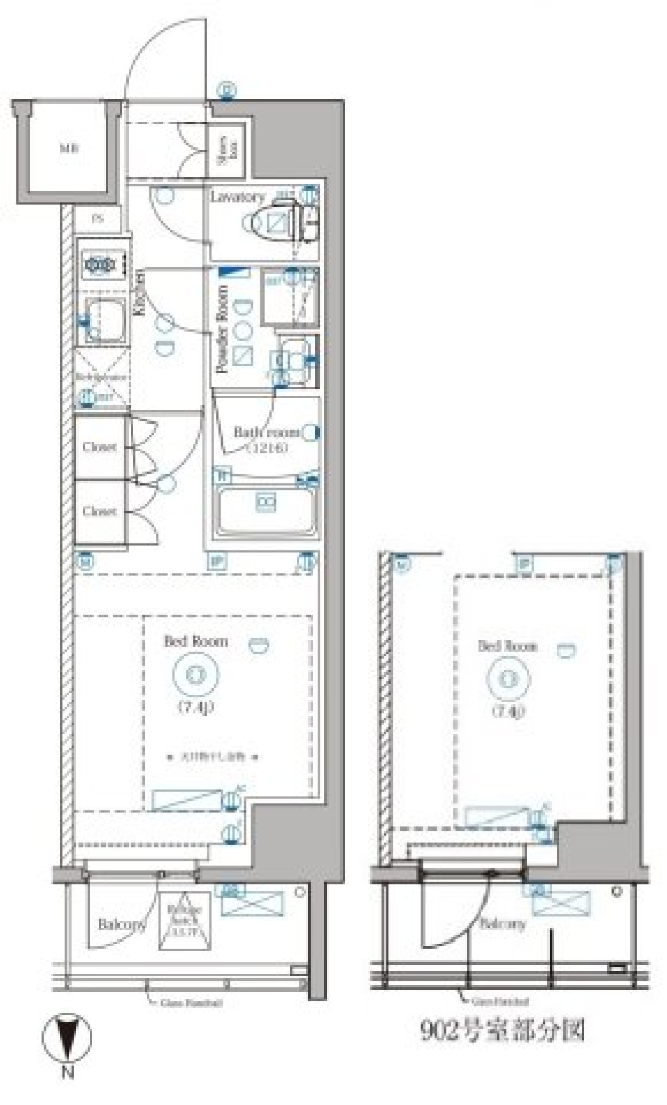 DIPS野方RESIDENCE　902号室［ペット可］の間取り図
