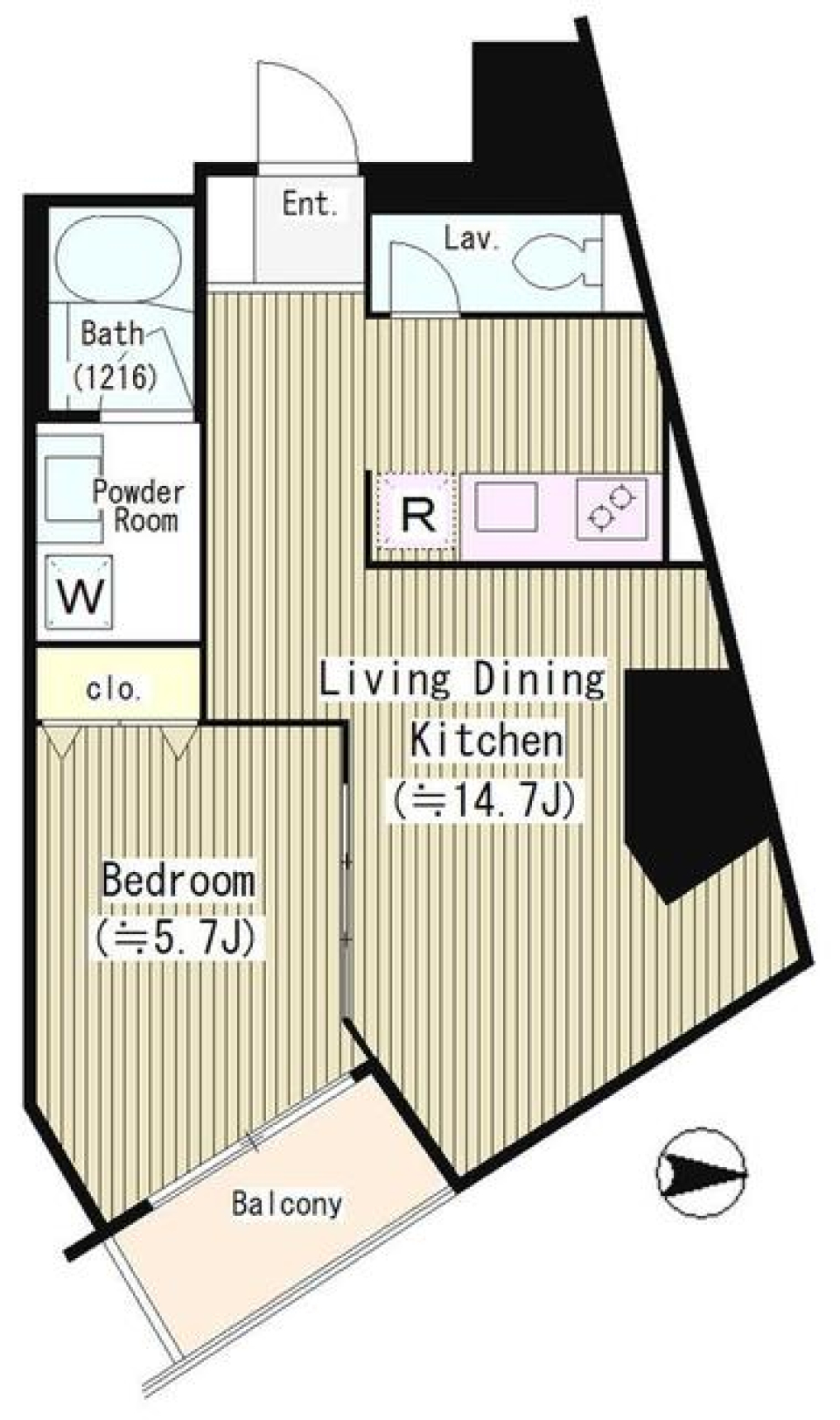 レジデンス本郷アコマ　502号室の間取り図