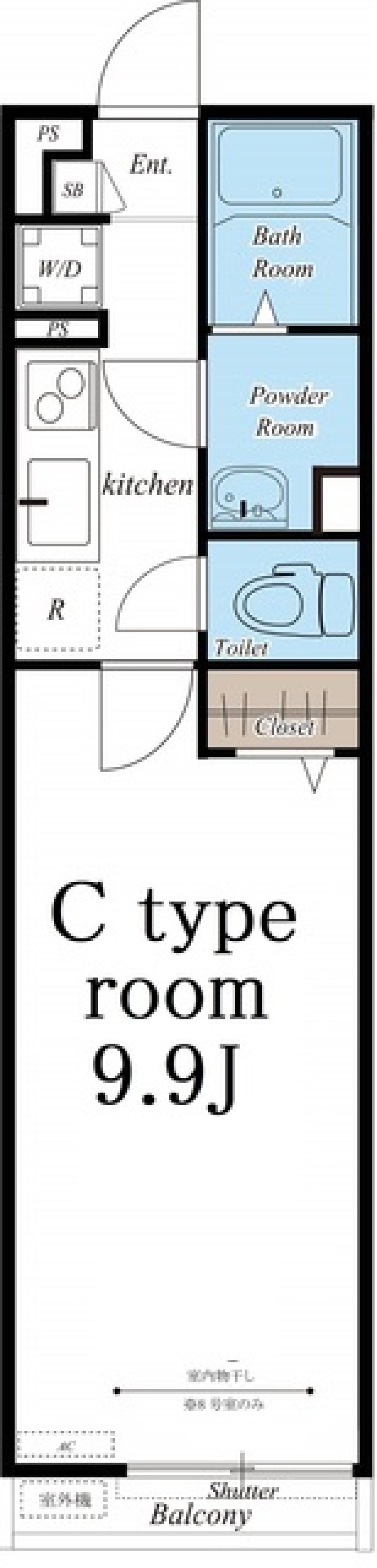 リブリ・サントノーレ　305号室の間取り図