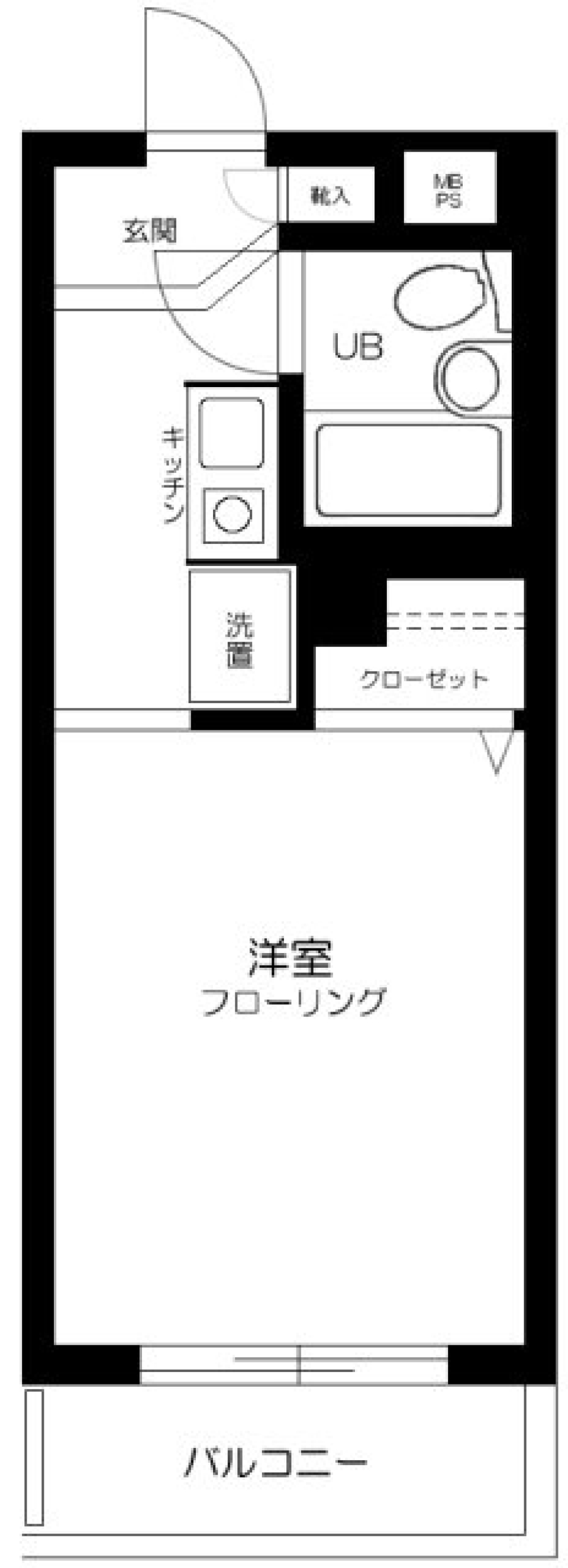レクセル目黒　207号室の間取り図