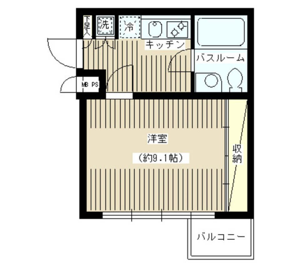 ＪＯＹＣＥ広尾　105号室の間取り図