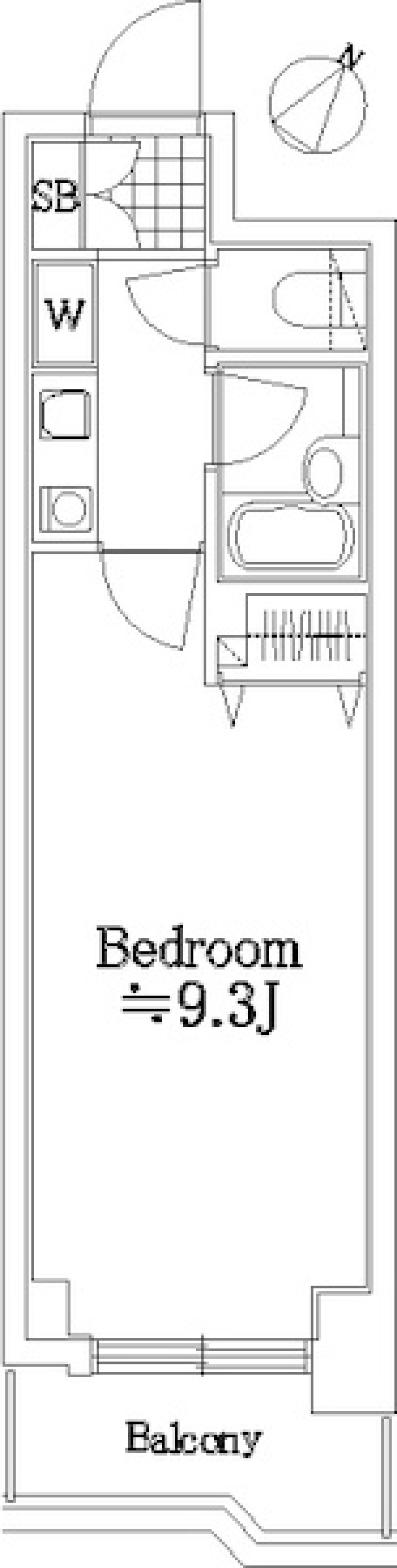 朝日シティパリオ板橋本町　303号室の間取り図