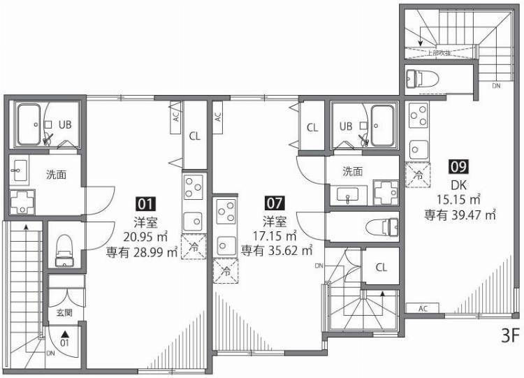 このお部屋は「09」です
