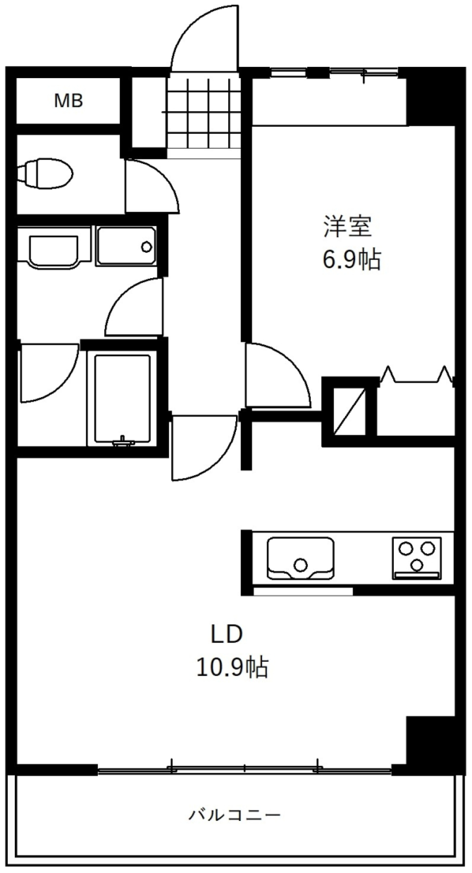 アコール桜上水　303号室の間取り図