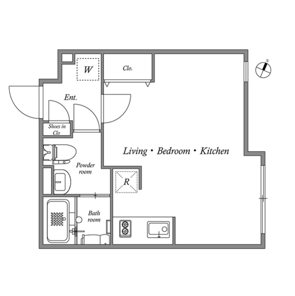 ＰＡＳＥＯ武蔵小山Ⅱ　0204号室の間取り図