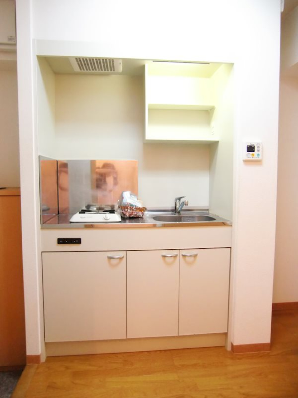 ガス式のキッチン。