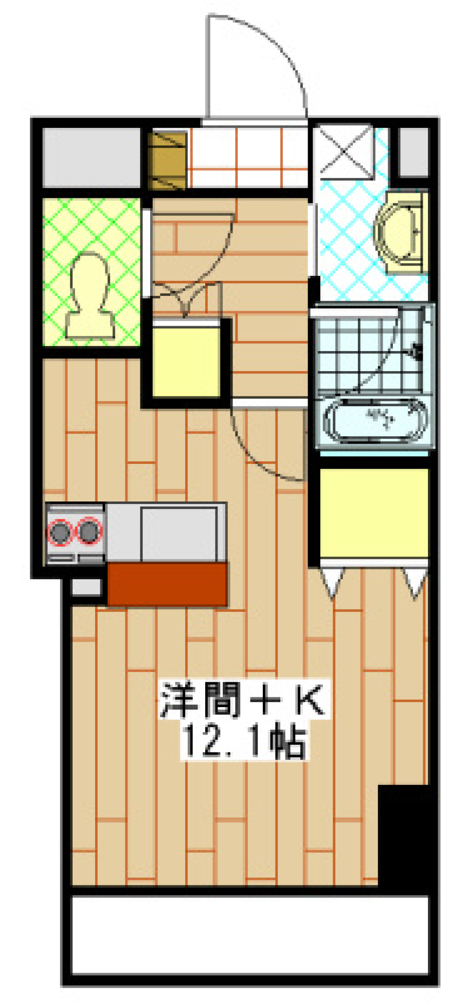 オール電化にこだわっての間取り図