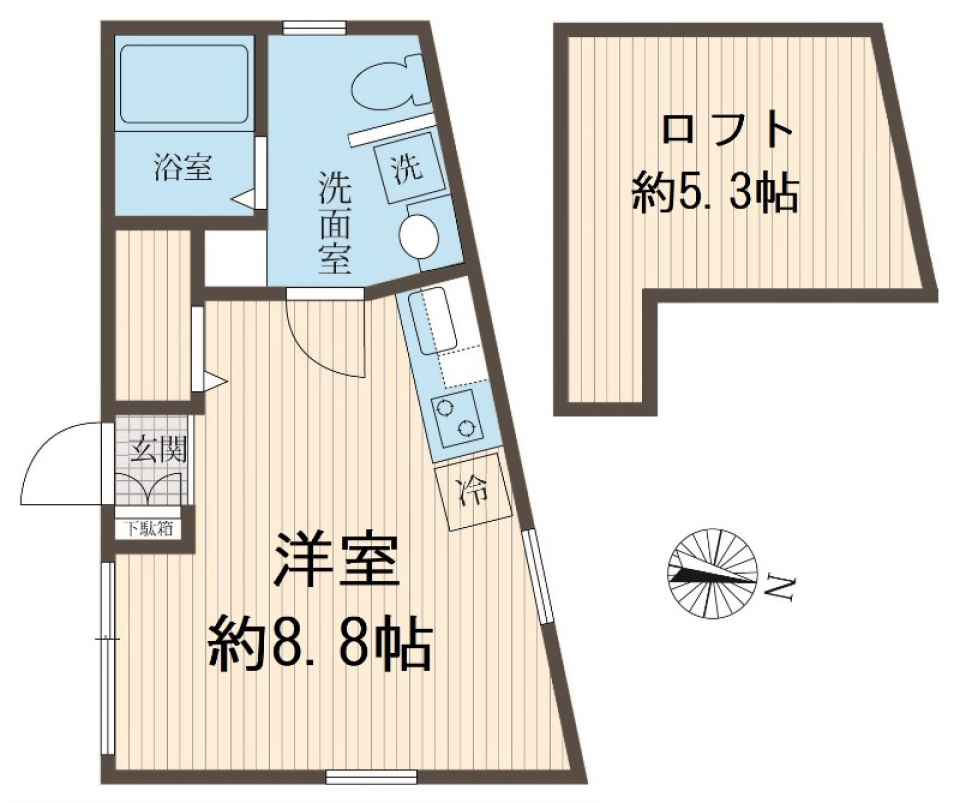 翔kiyosumi　503号室の間取り図