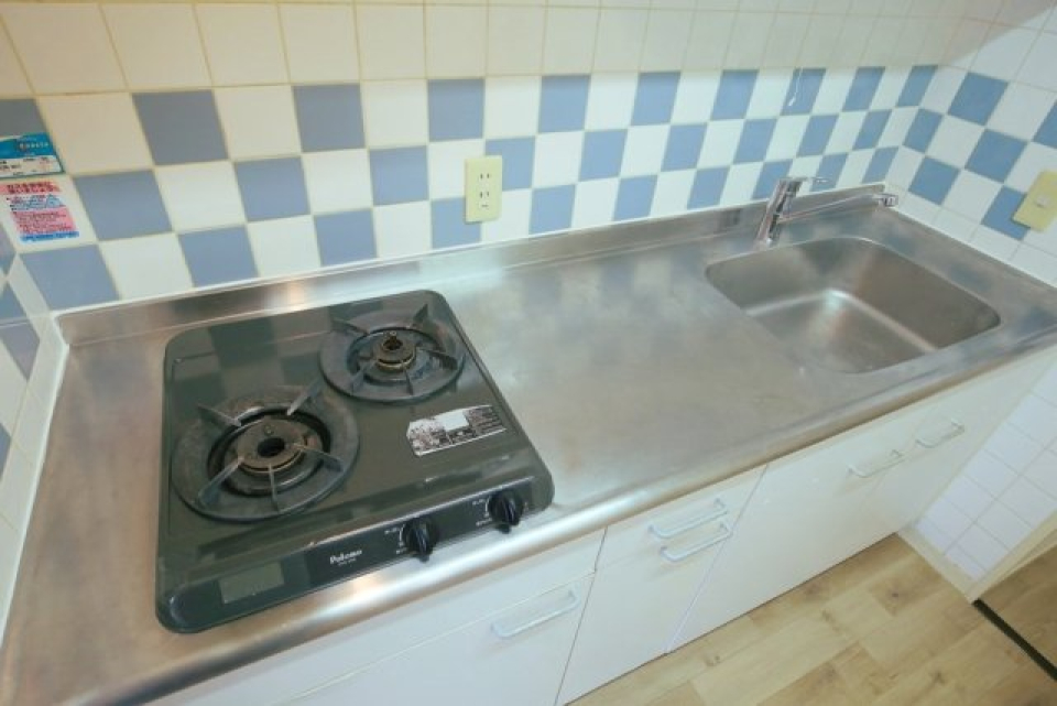 システムキッチン（2口ガスコンロ）
