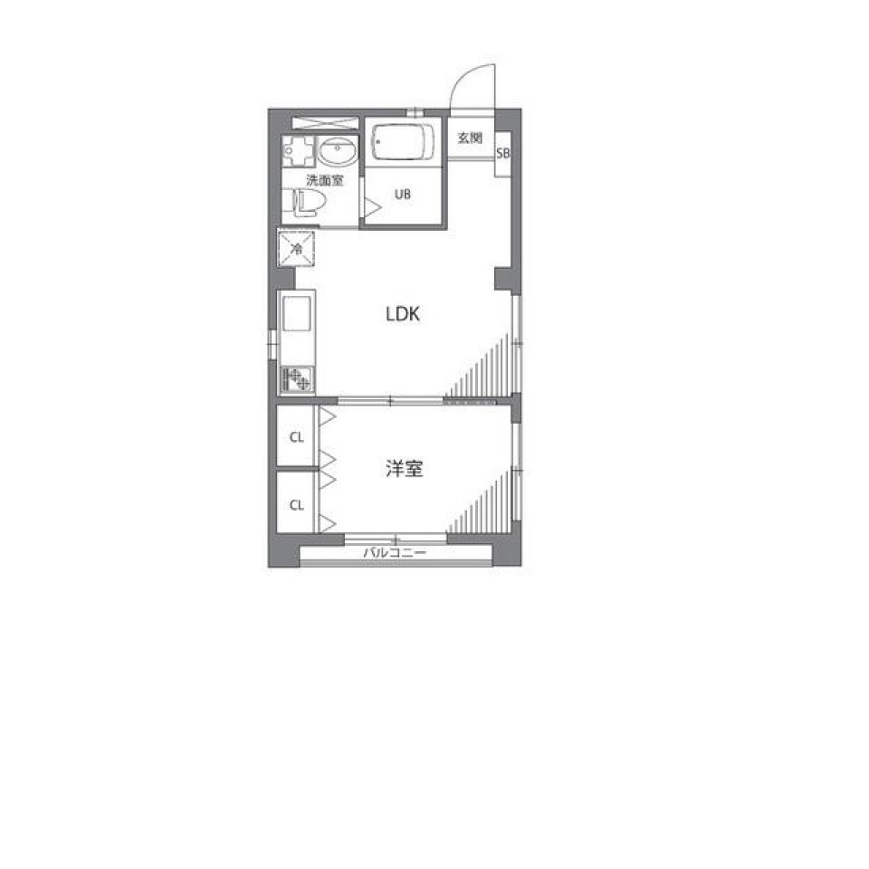 KSホームズⅣ　301号室の間取り図