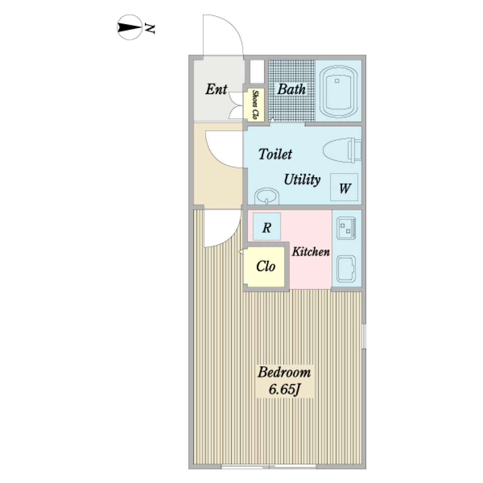 ＺＥＳＴＹ南品川　401号室の間取り図