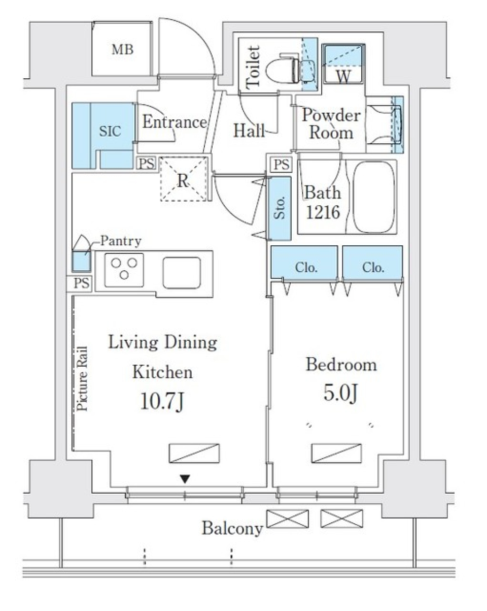 テラス押上　209号室の間取り図