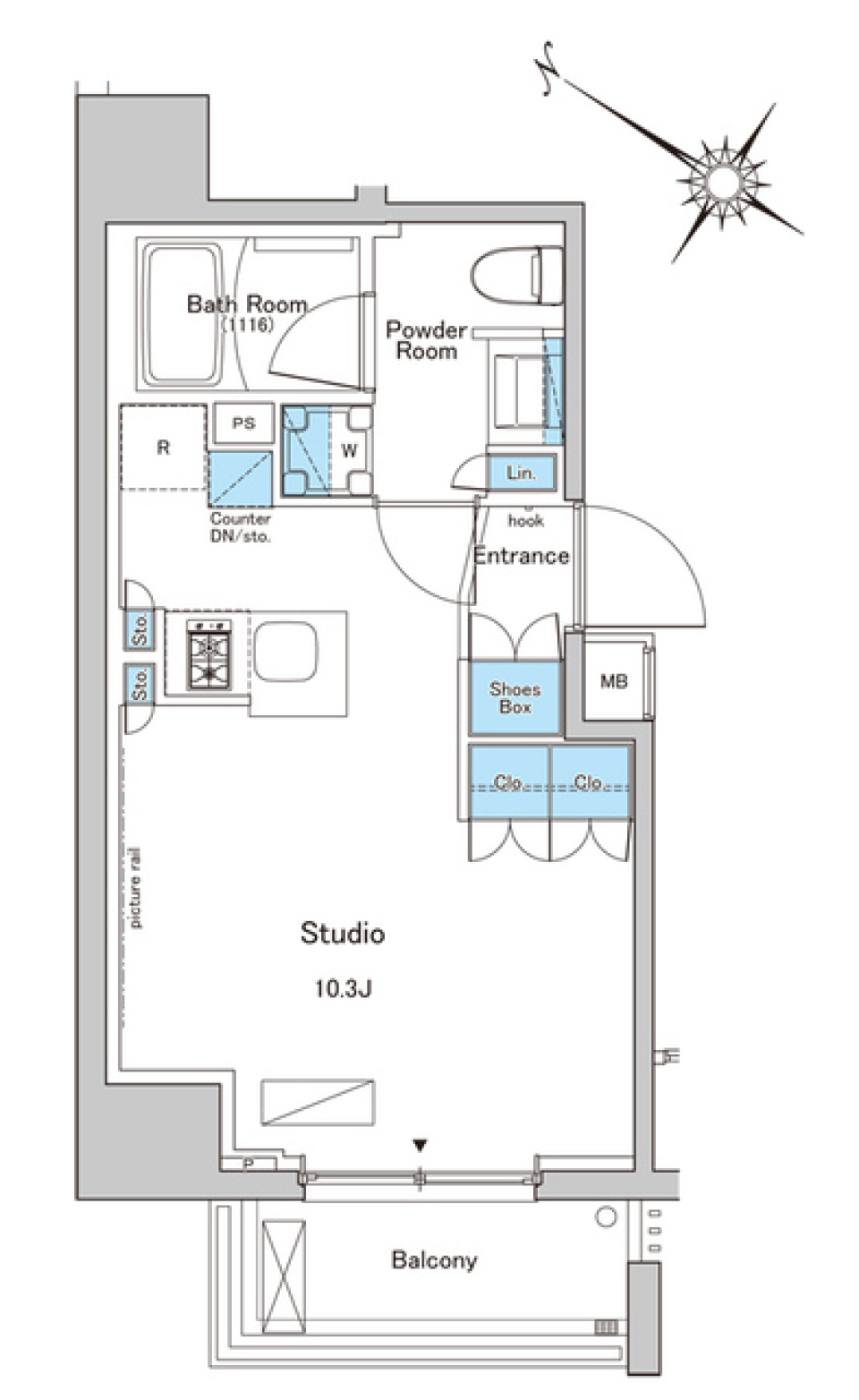 ルフォンプログレ南大塚　904号室の間取り図