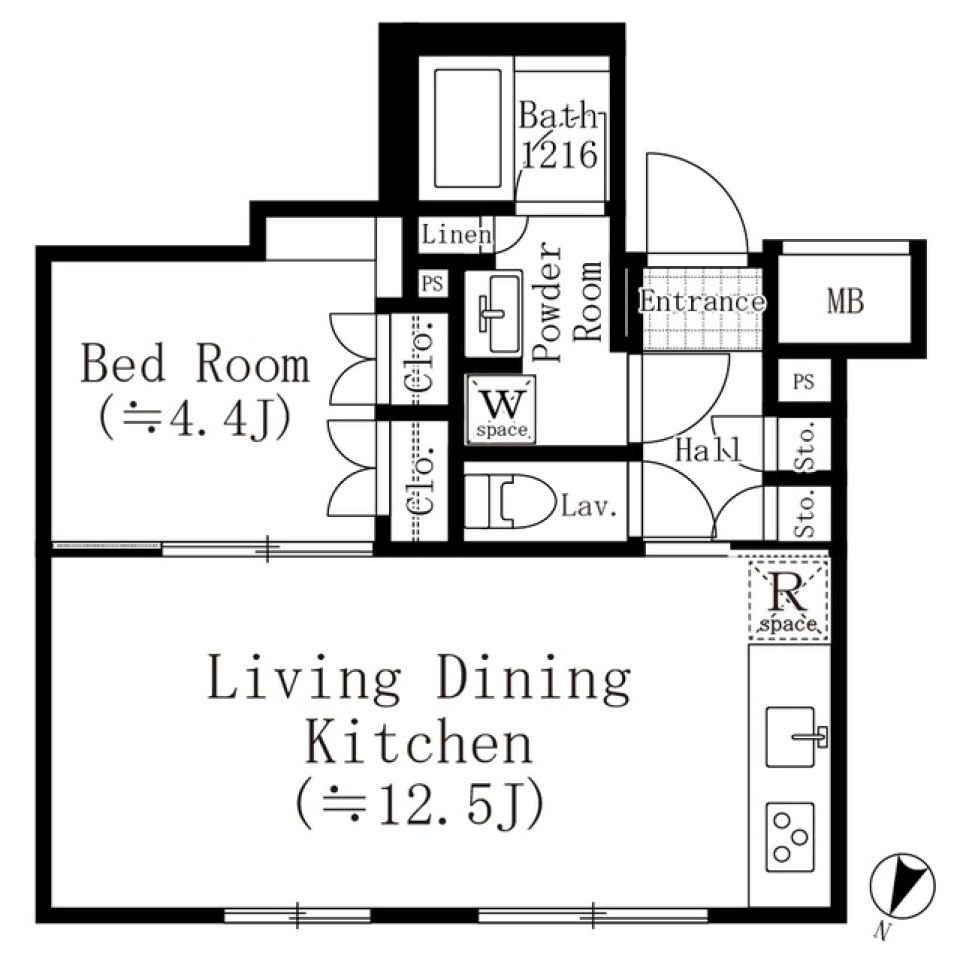 ＡＳＴＩＬＥ碑文谷　209［新築］の間取り図