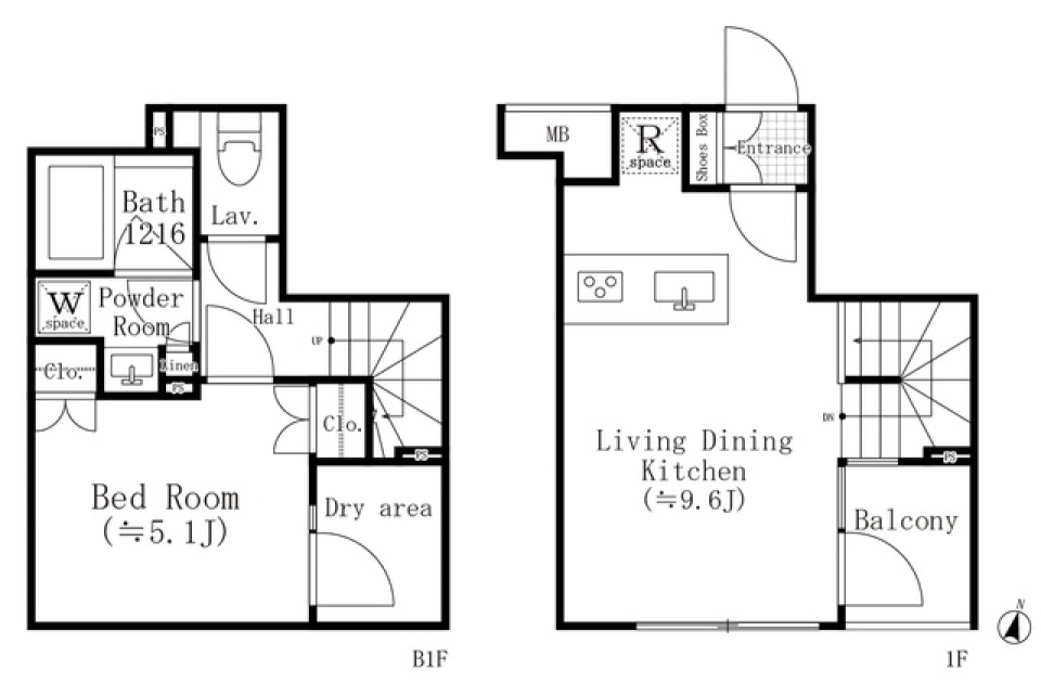 ＡＳＴＩＬＥ碑文谷　104号室［新築］の間取り図