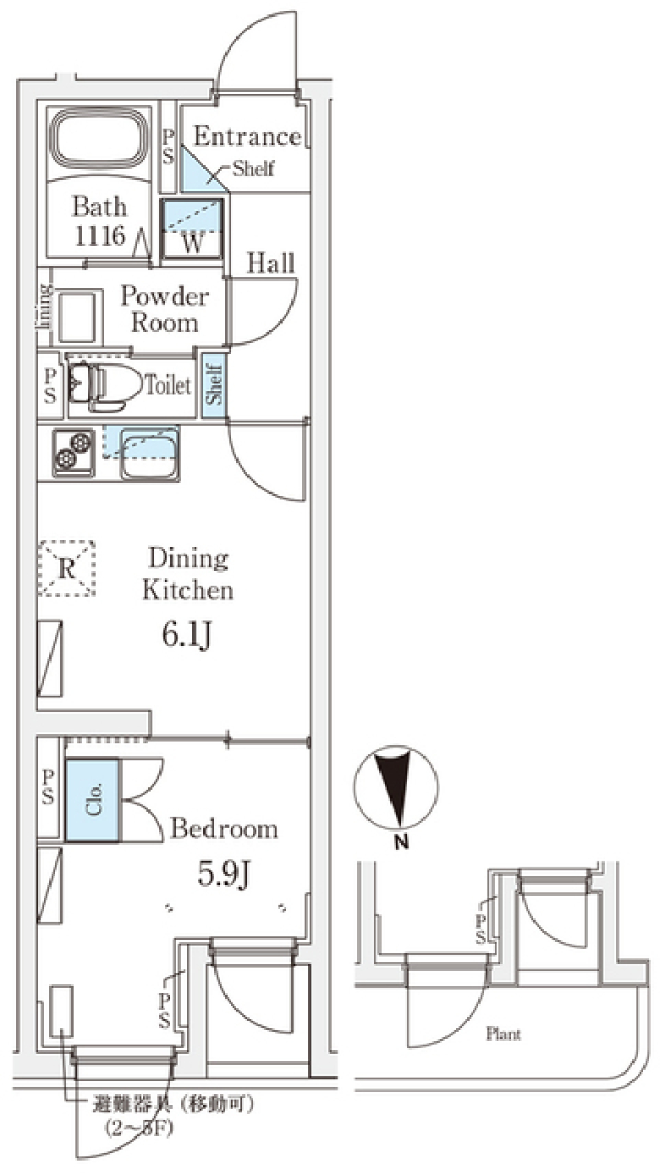 ＧＲＡＮＰＡＳＥＯ成城学園前　102号室［新築］の間取り図