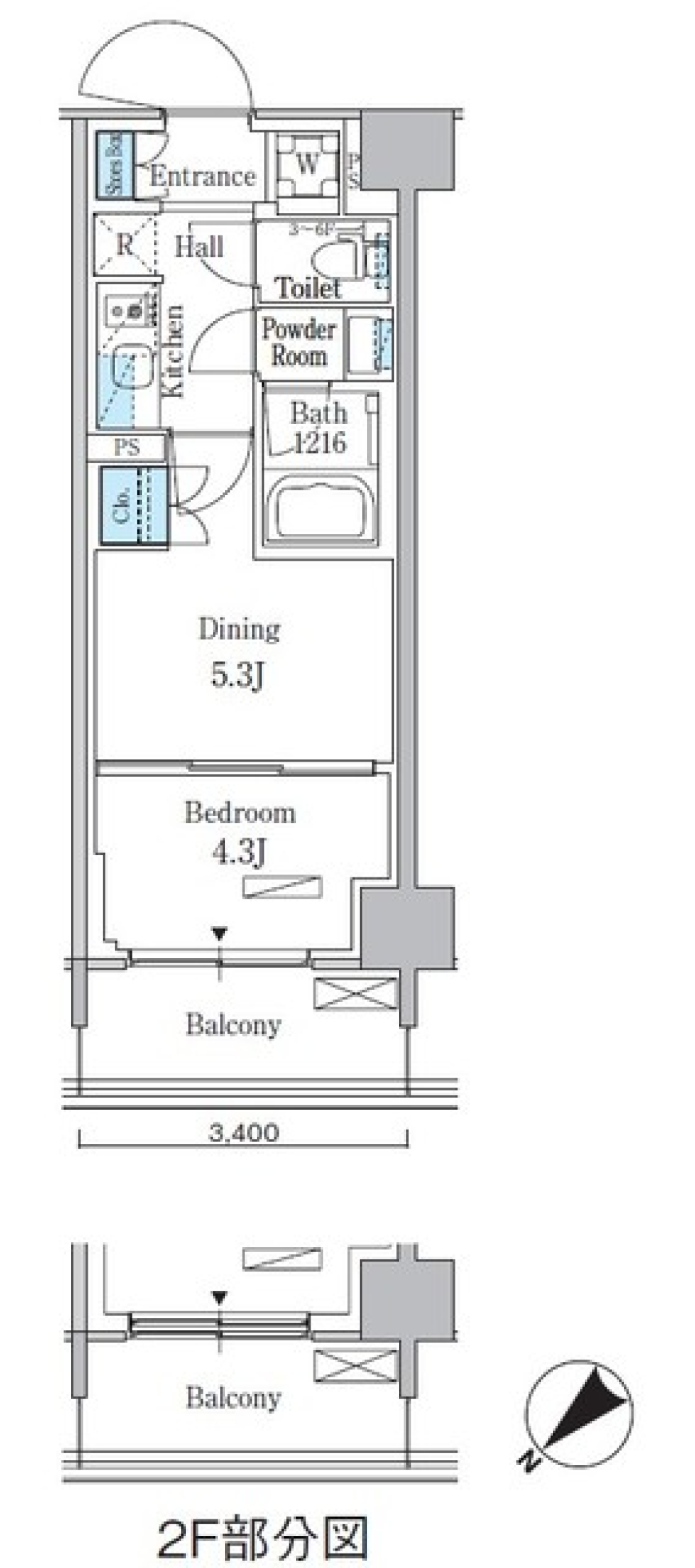 パークアクシス品川南大井パークフロント　211号室［ペット可］［新築］の間取り図