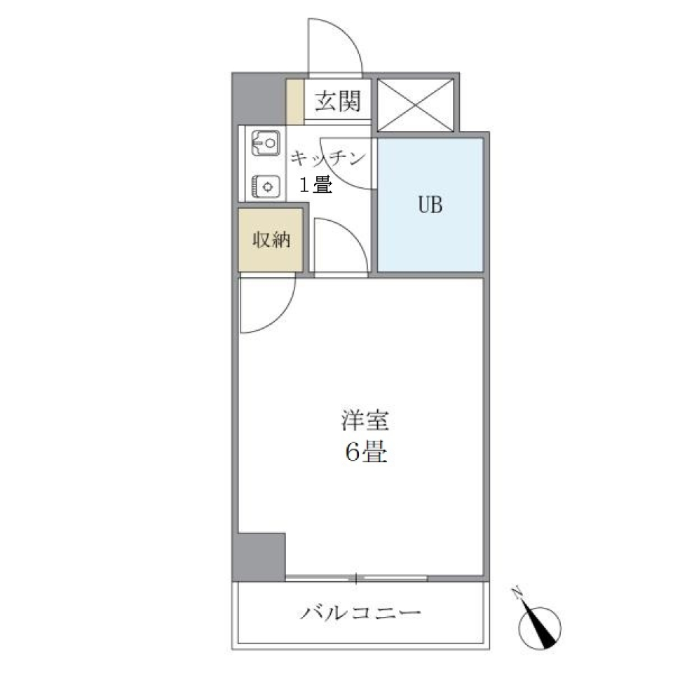 アセテック清瀬　405号室の間取り図