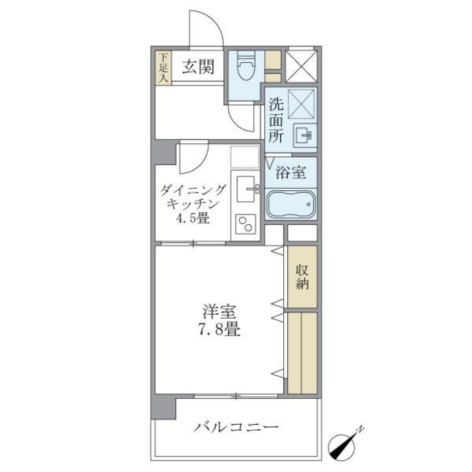 ベルメゾン瑞江　202号室の間取り図
