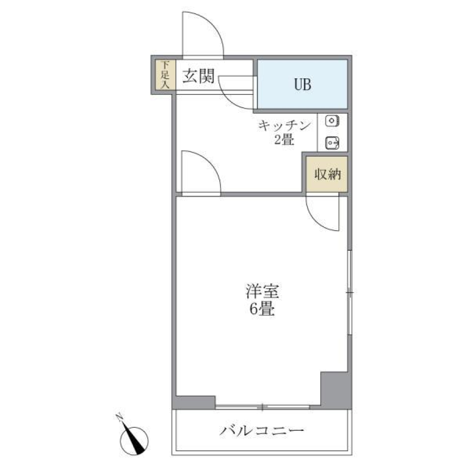 アセテック清瀬　501号室の間取り図