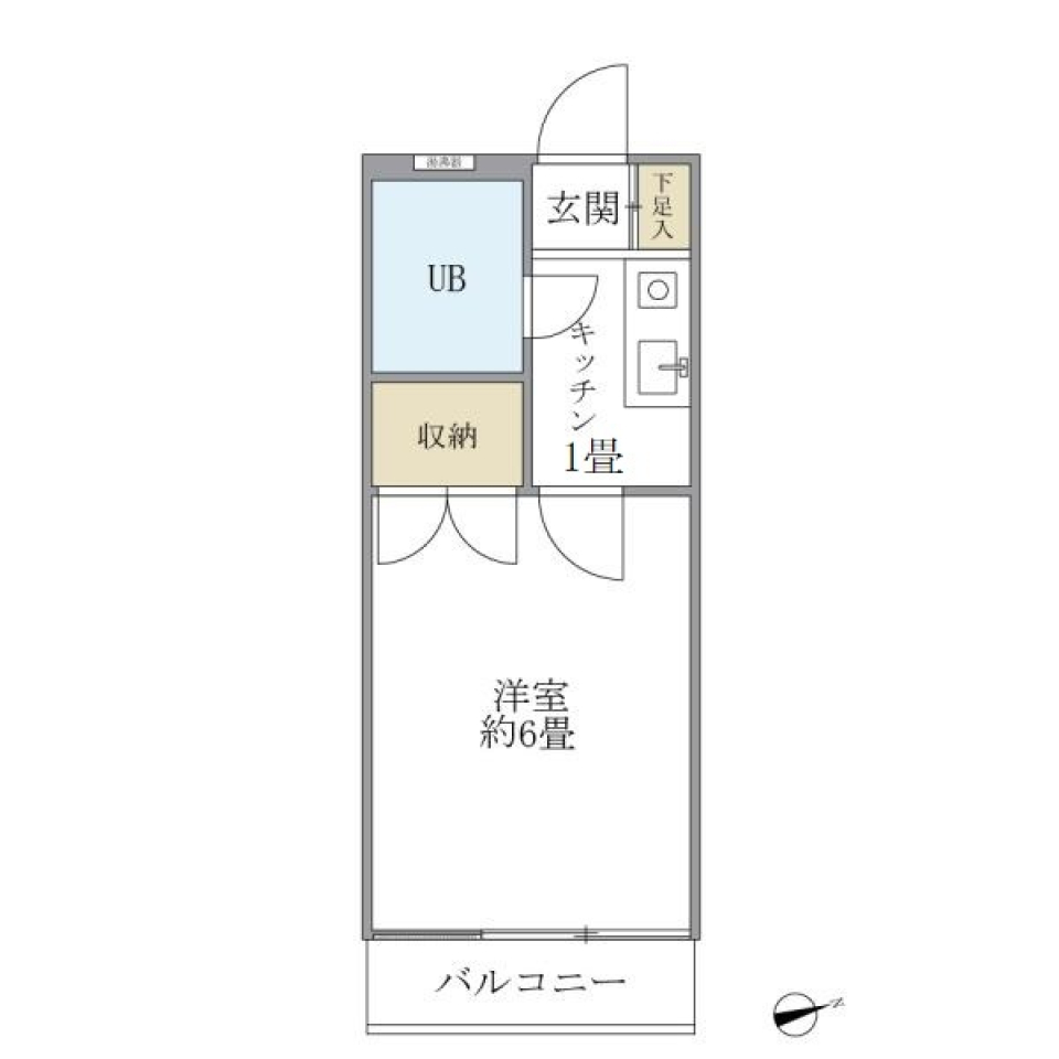 クライムハイツ　105号室の間取り図