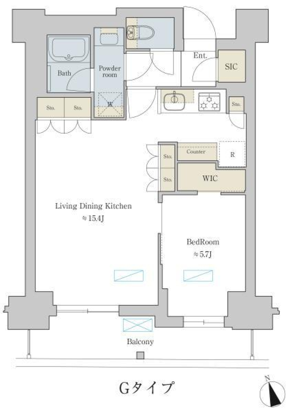 Ｂｒｉｌｌｉａ　ｉｓｔ　町屋　1102号室［ペット可］の間取り図