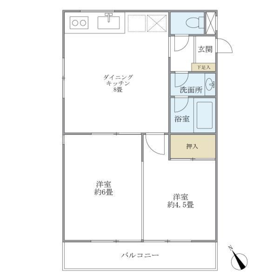 メゾン美羅樹Ｉ　102号室の間取り図
