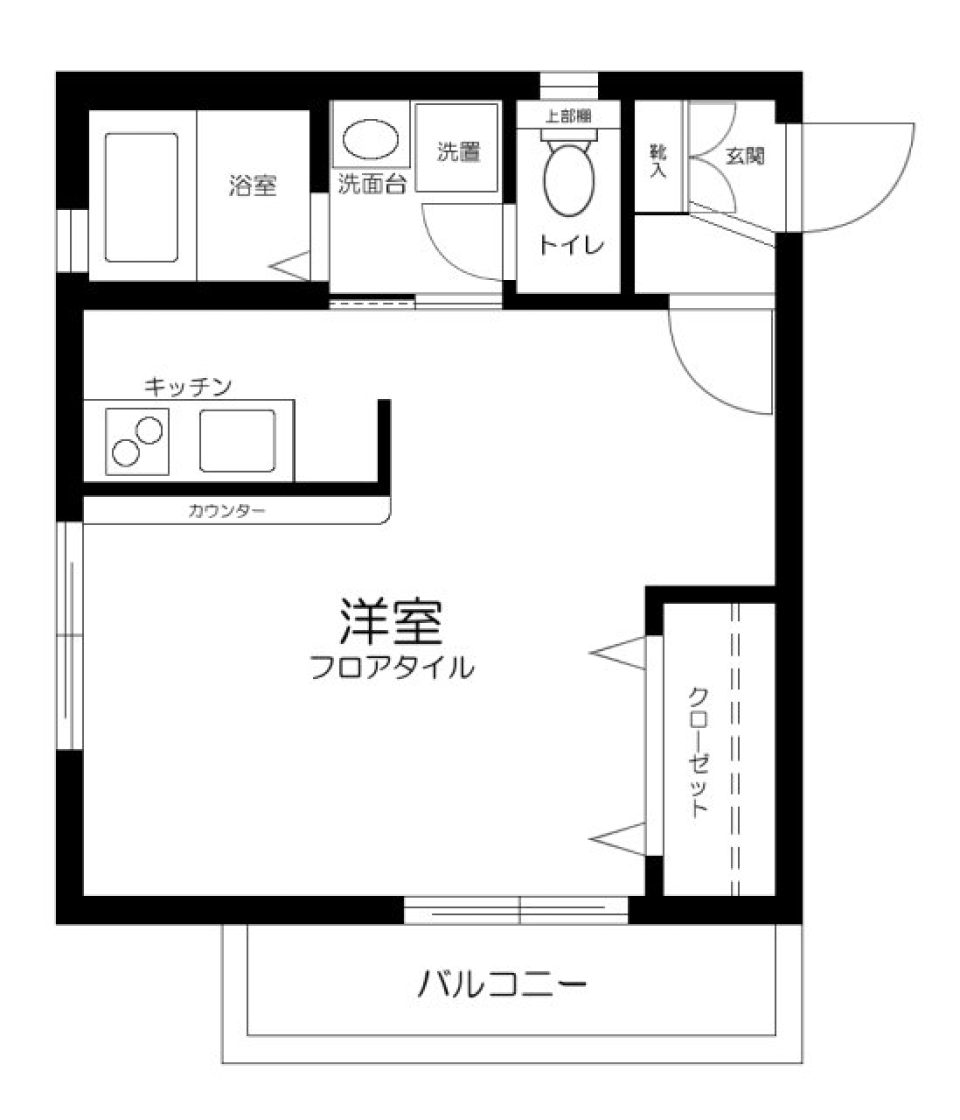 アレイムＫ　102号室の間取り図