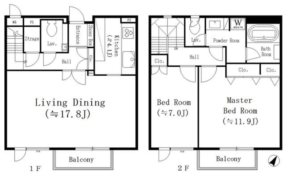 参宮橋マンション　302号室の間取り図
