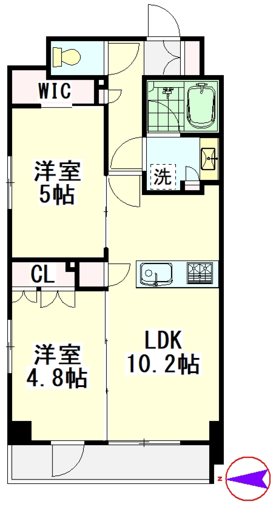レジデンスノーブル三ノ輪　403号室［新築］の間取り図