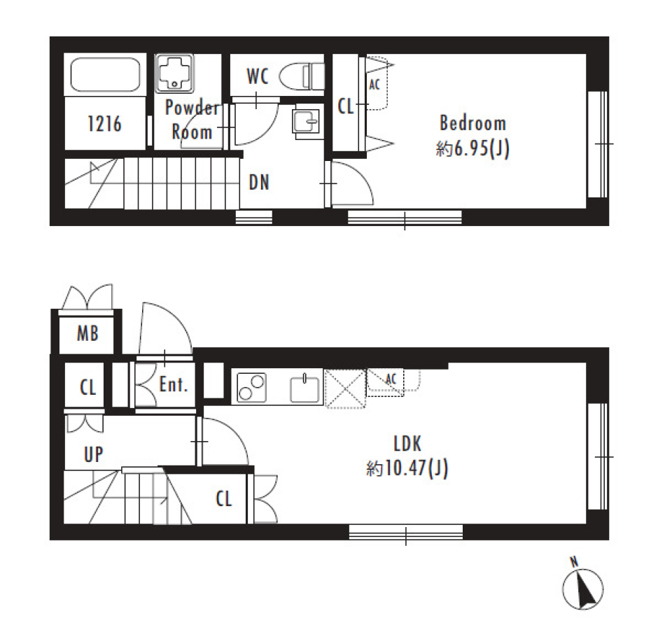 FARE西荻窪　401号室［ペット可］の間取り図