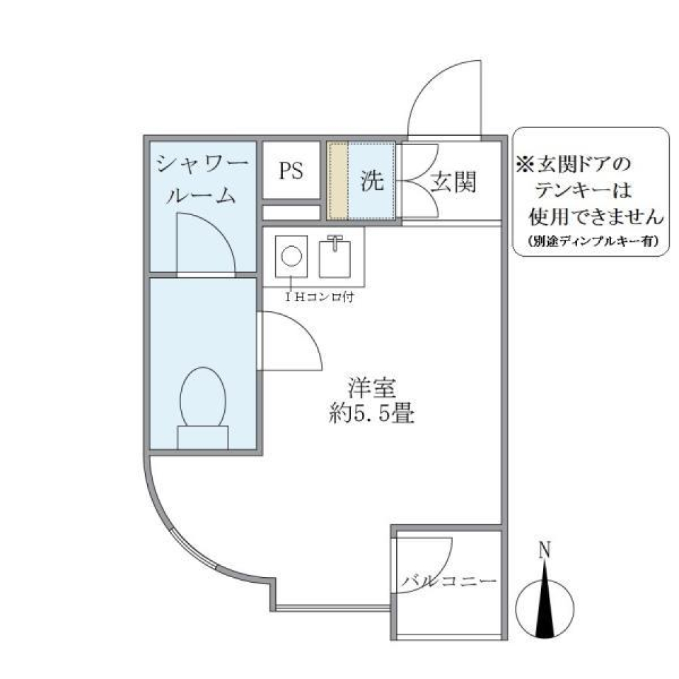 トップ蒲田第３　401号室の間取り図