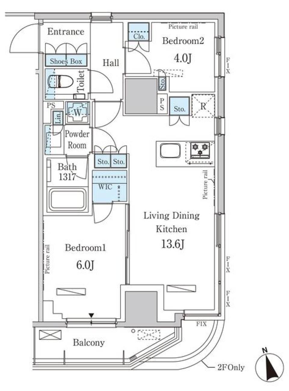 パークアクシス南青山七丁目　501号室［ペット可］の間取り図