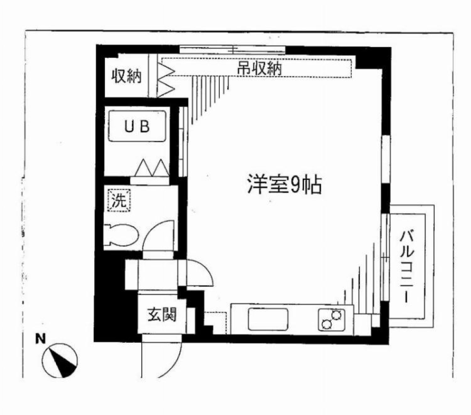 第2アベニューハウス　501号室の間取り図