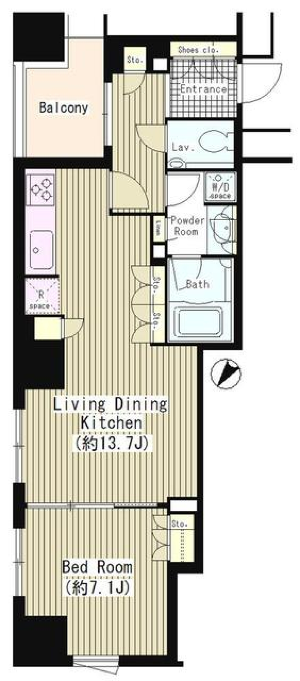 パークコート・ジオ永田町　506号室の間取り図
