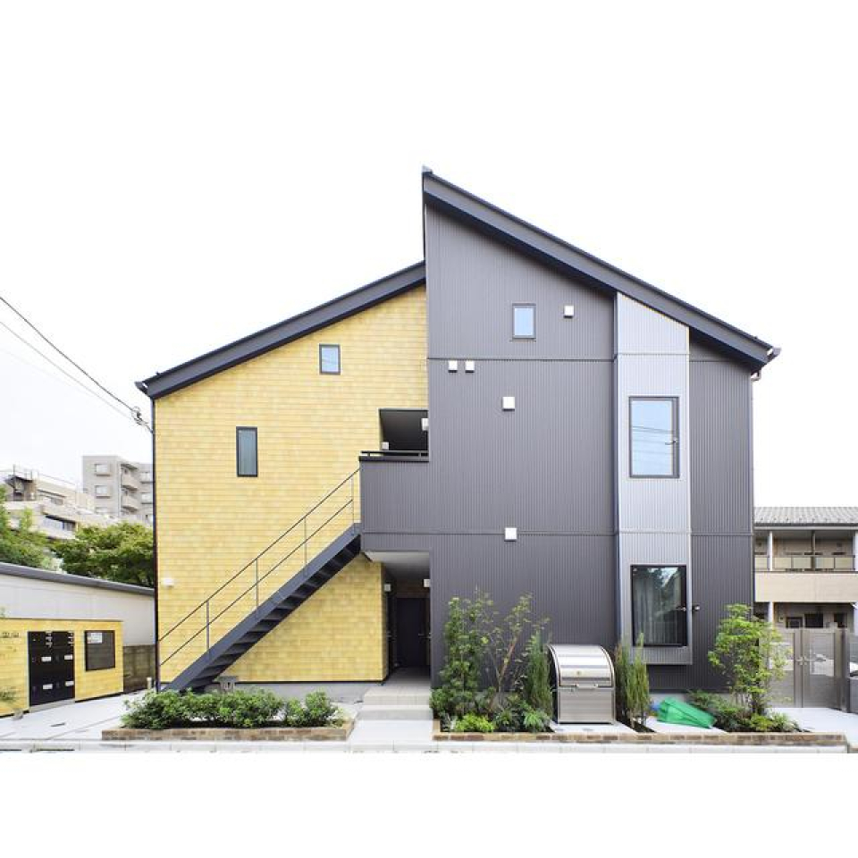 異素材ミックスの外観が目を惹きます