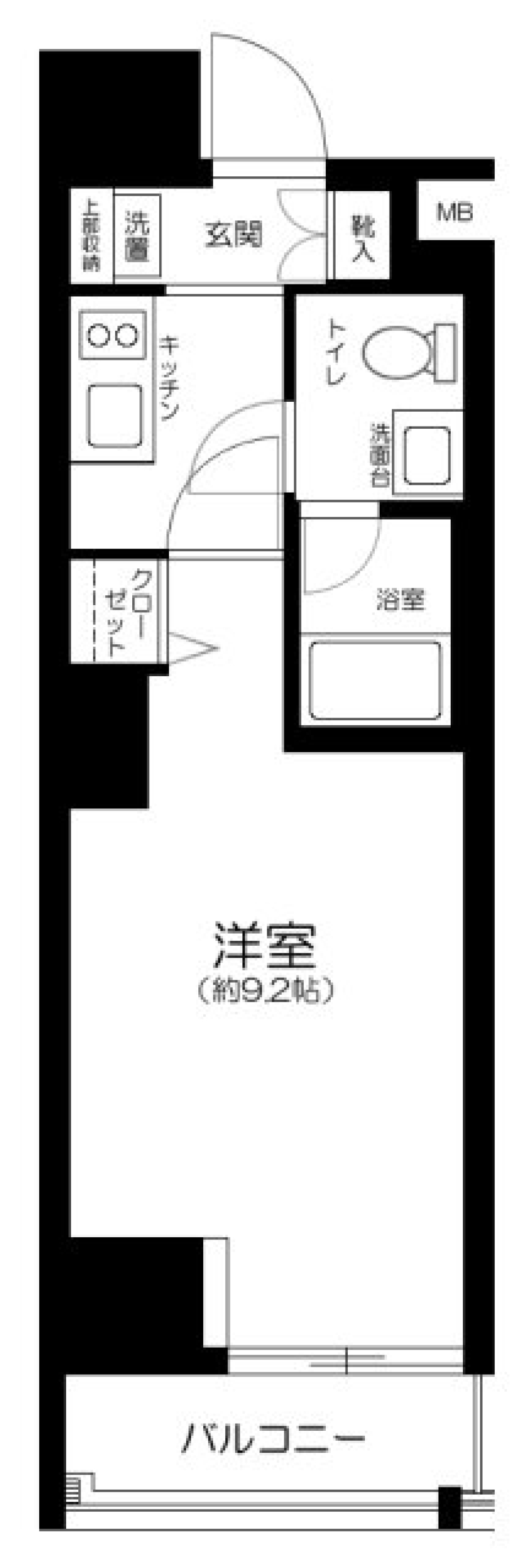 メディフィス大山Ⅱ　701号室の間取り図