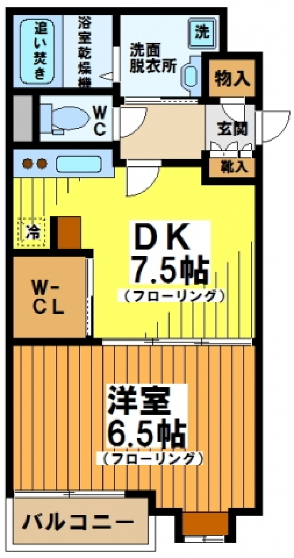 カーサグラシア　103号室の間取り図