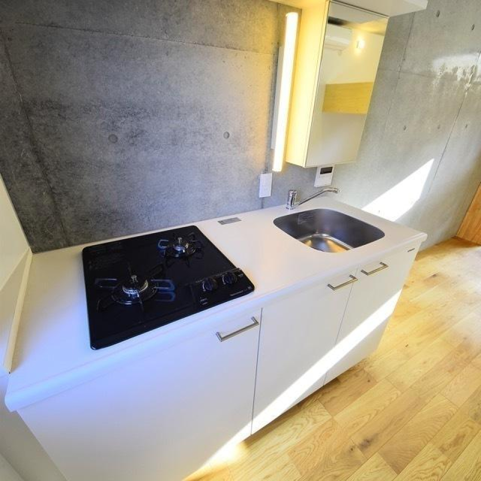 調理スペースがあって自炊頑張れそう！