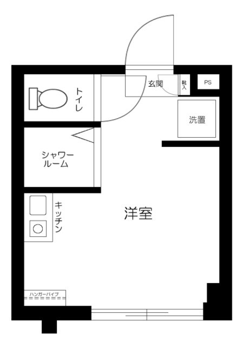Cｌａｓｓ市ヶ谷　108号室の間取り図