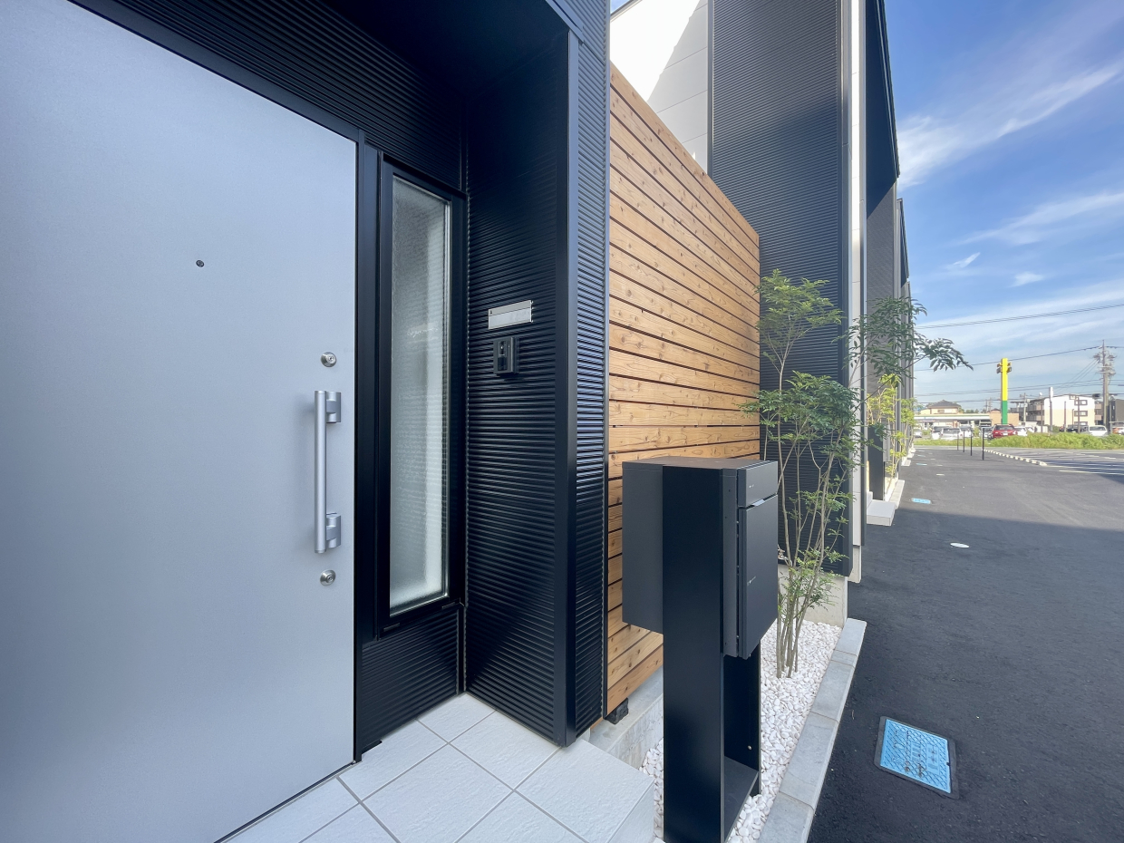 A棟は一番手前、西の角のお家