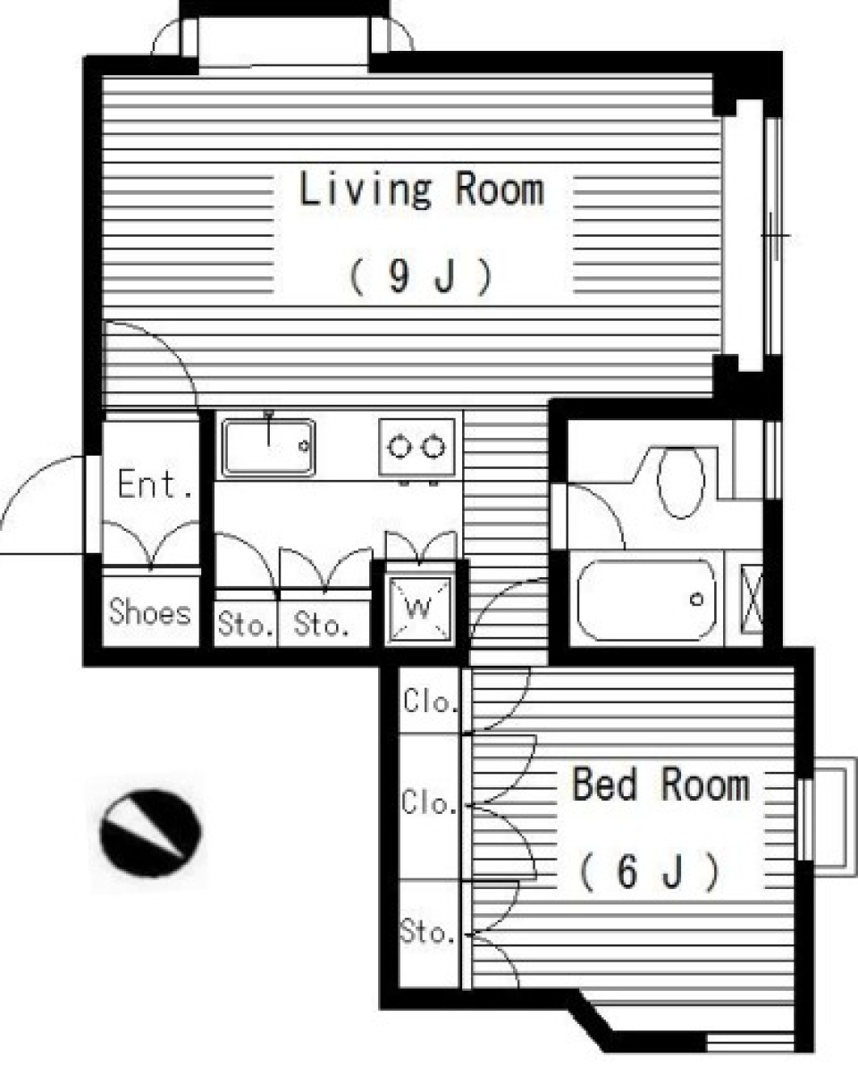 ベルハウス　103号室の間取り図