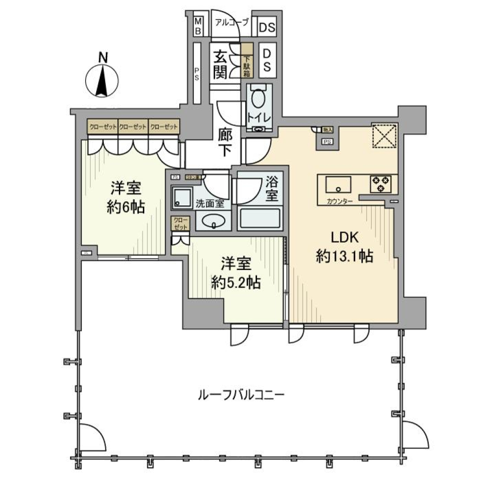 シティハウス池袋立教南　603号室の間取り図