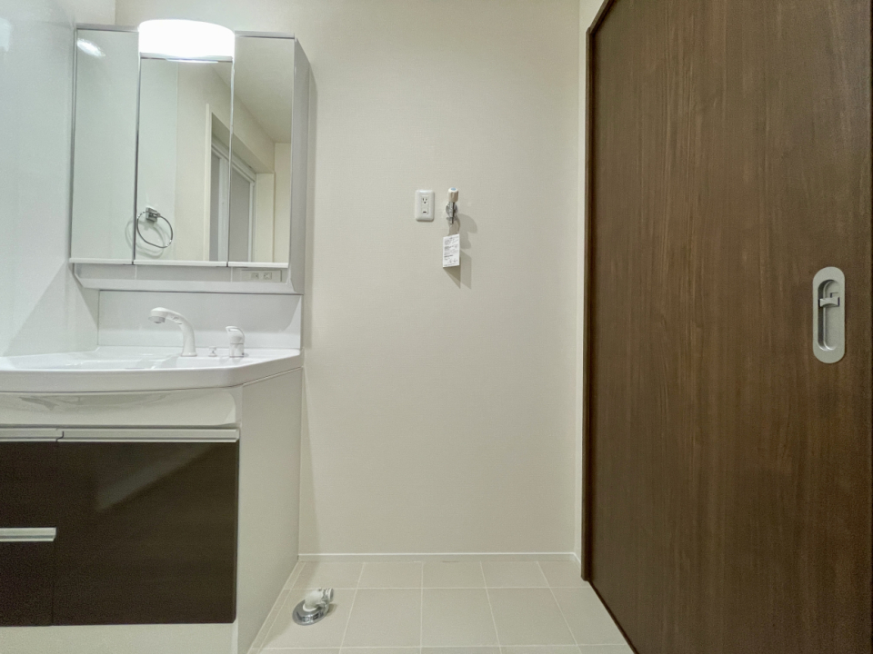 洗濯機置き場もゆったり