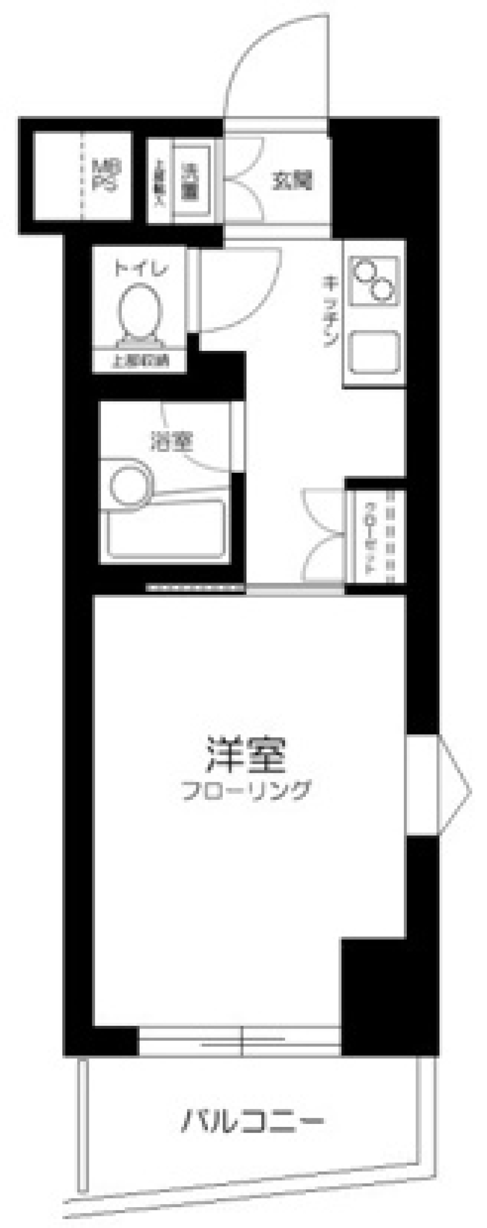 ルーブル大井町弐番館　405号室の間取り図