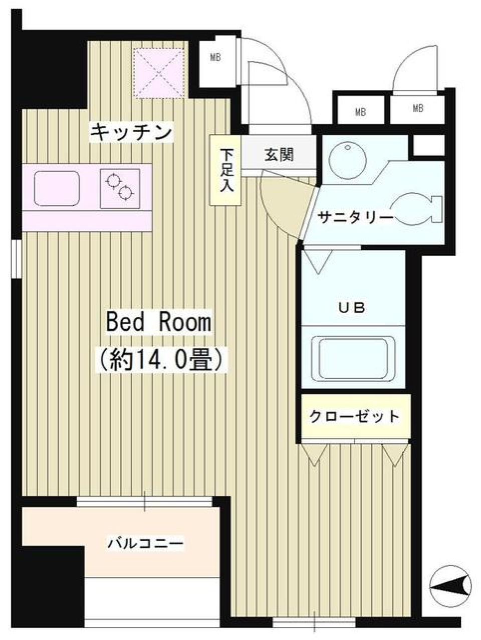 Ｋ&rsquo;ｓ麹町　701号室の間取り図