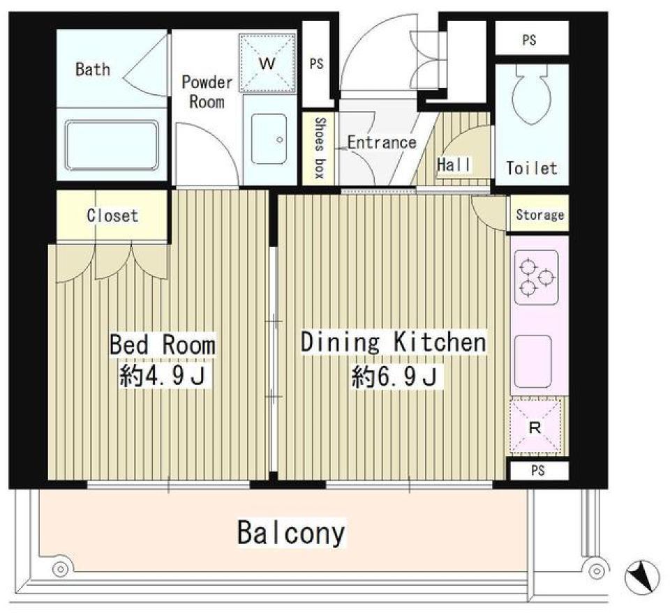 ＭＭガーデン　206号室の間取り図