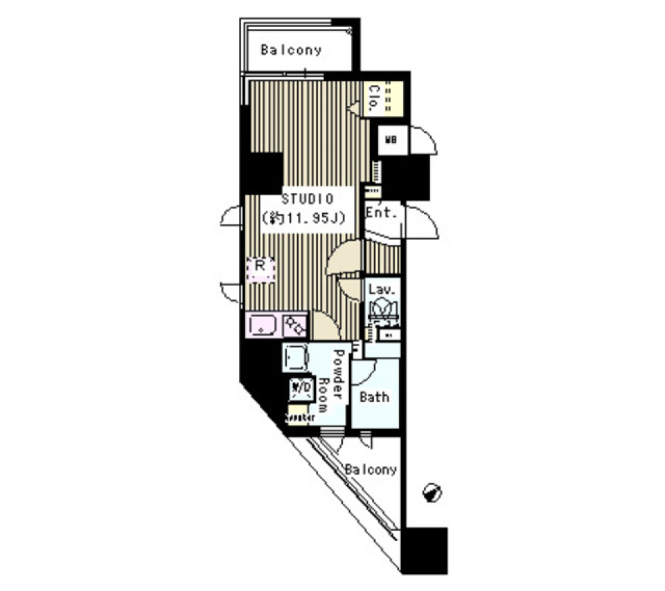 グランベル西早稲田ラフィーネ　401号室の間取り図