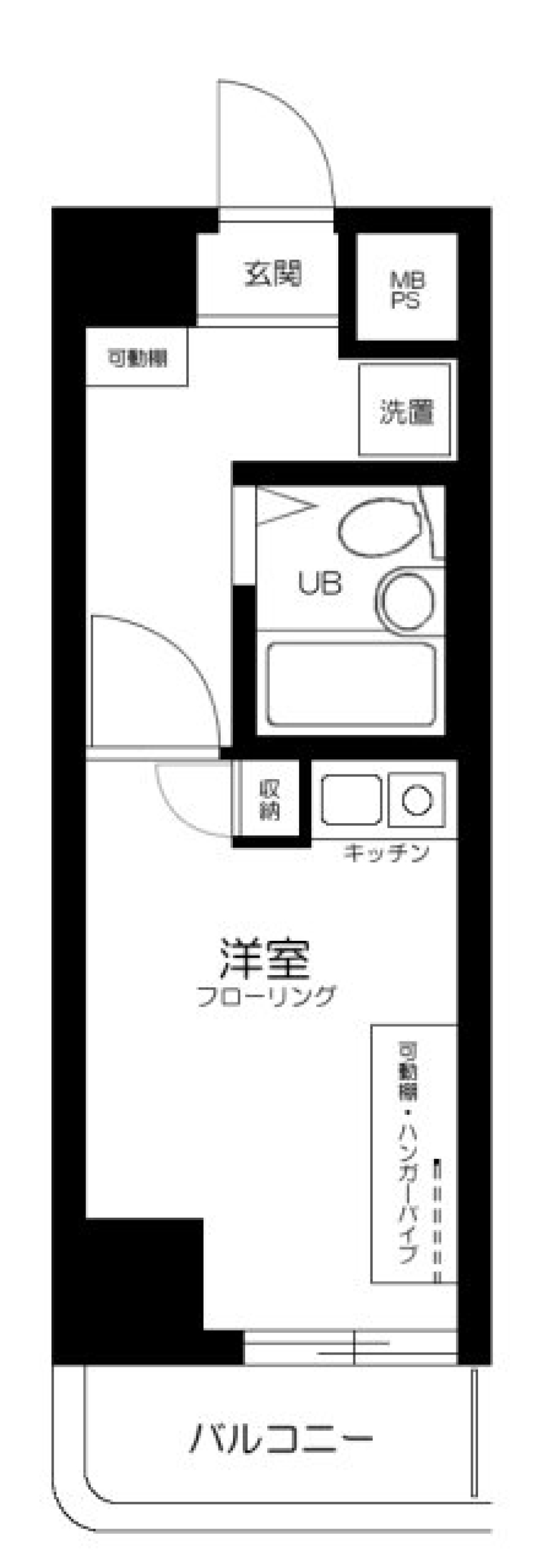 ライオンズプラザ鶴見中央　901号室の間取り図